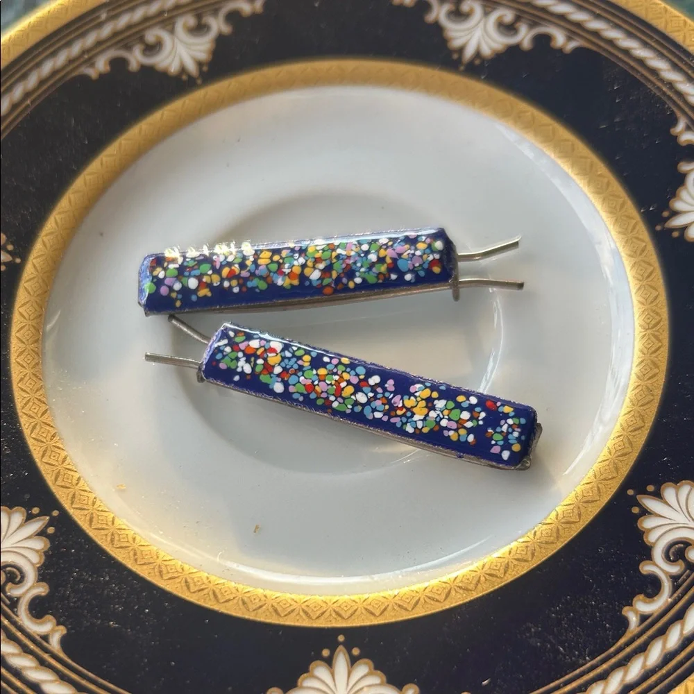 Vintage Confetti Barrettes